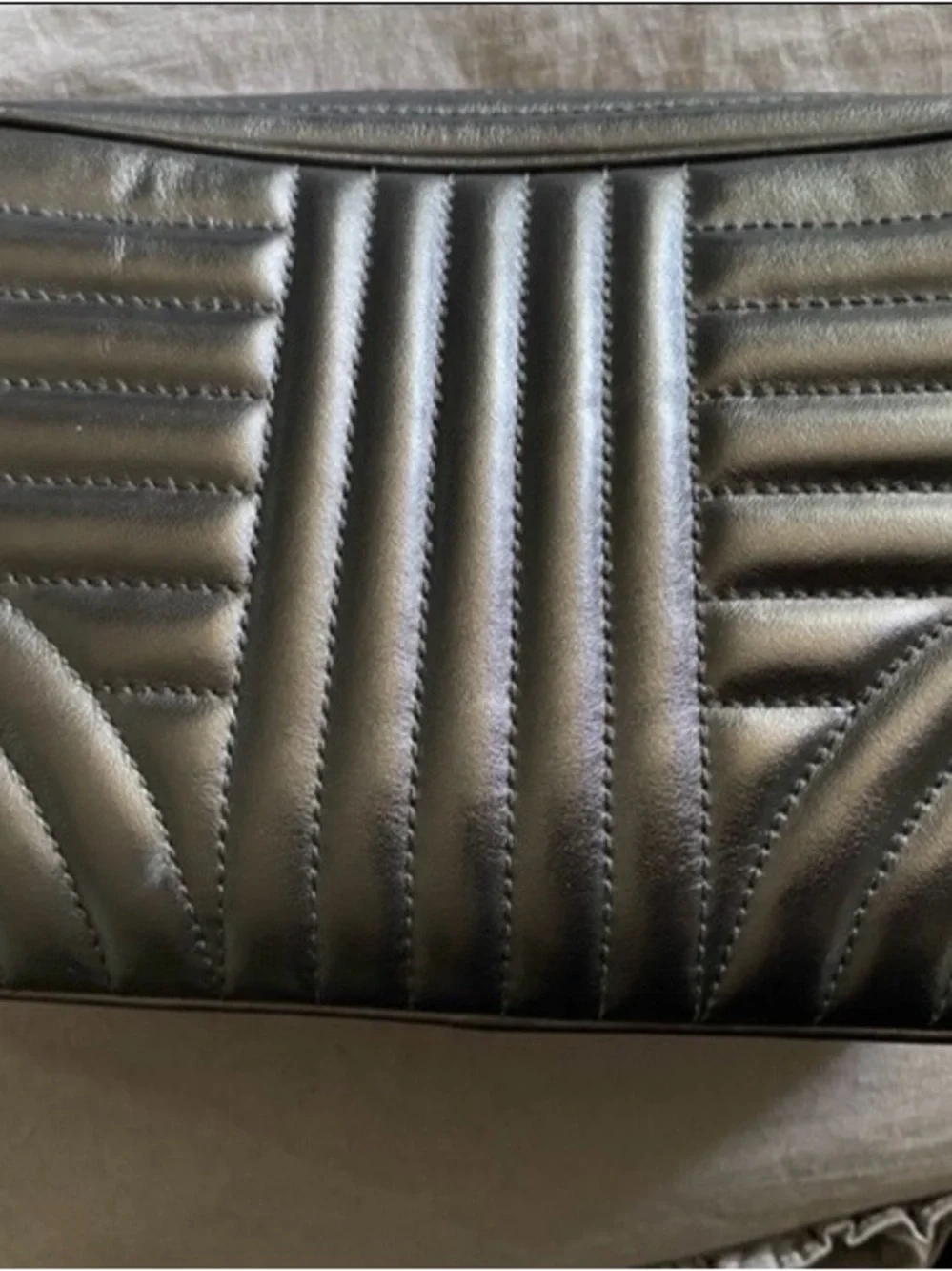 Prada Black Quilted Leather Crossbody Camera Bag with Gold Logo